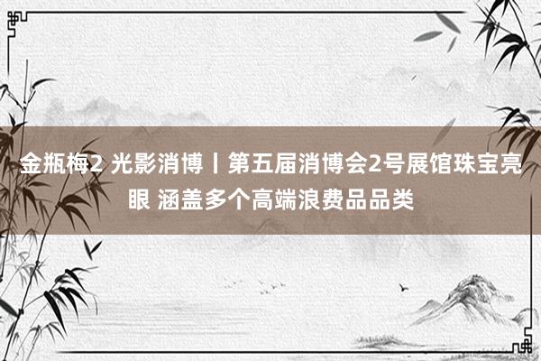 金瓶梅2 光影消博丨第五届消博会2号展馆珠宝亮眼 涵盖多个高端浪费品品类