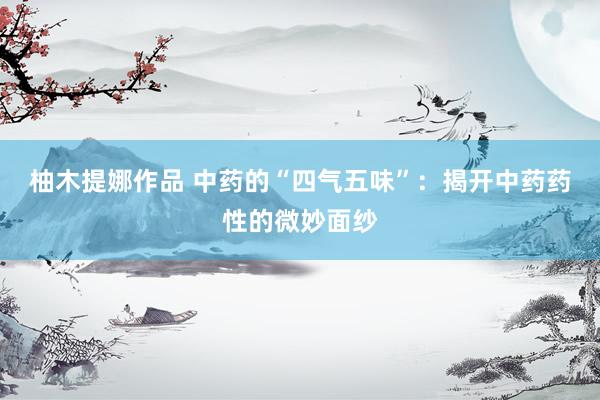 柚木提娜作品 中药的“四气五味”：揭开中药药性的微妙面纱