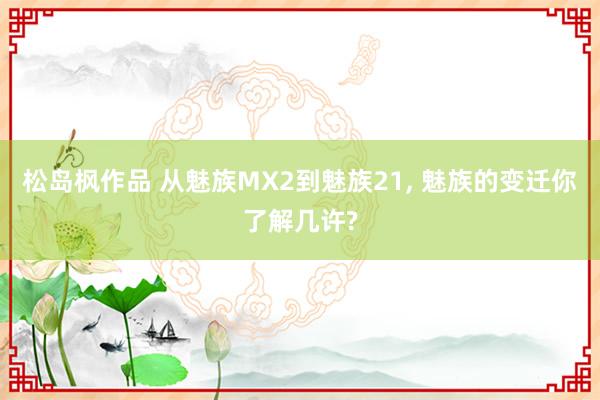 松岛枫作品 从魅族MX2到魅族21, 魅族的变迁你了解几许?
