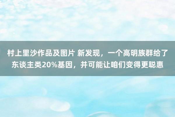 村上里沙作品及图片 新发现，一个高明族群给了东谈主类20%基因，并可能让咱们变得更聪惠
